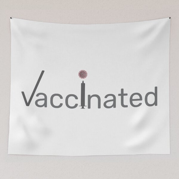 Item preview, Vaccinated vaccine injector and virus Gray Red designed and sold by sigdesign.
