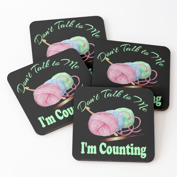 Item preview, Don't Talk to Me I'm Counting Design green designed and sold by Paula Helit.