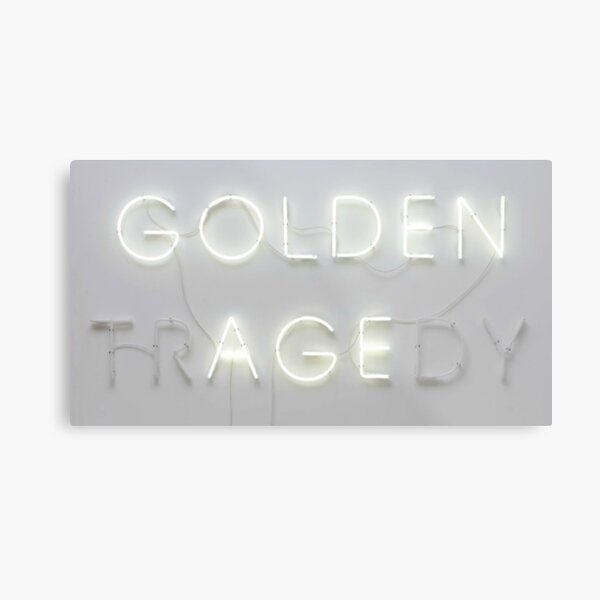 G O L D E N TR(AGE)DY Metal Print