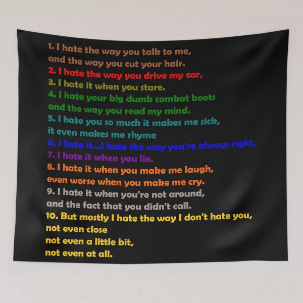 Item preview, 10 Things I Hate About You  designed and sold by The Merch.
