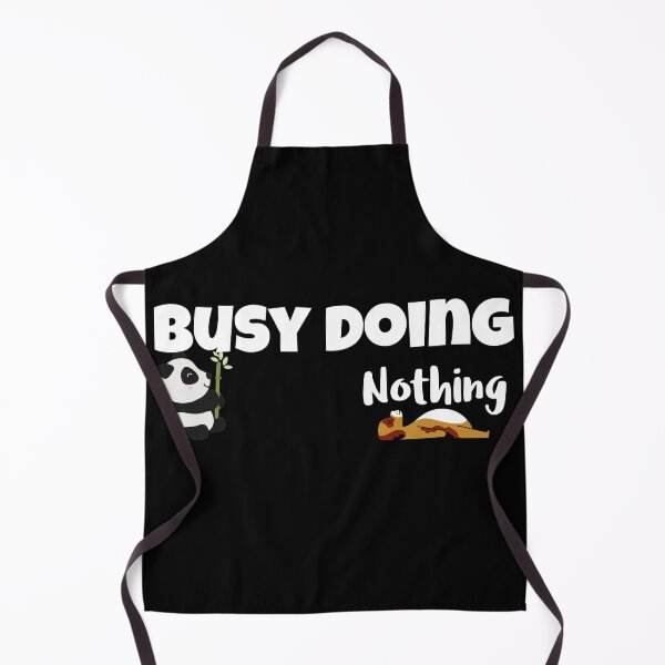 Item preview, Busy doing nothing - Funny Panda and dog designed and sold by The Full Cart.