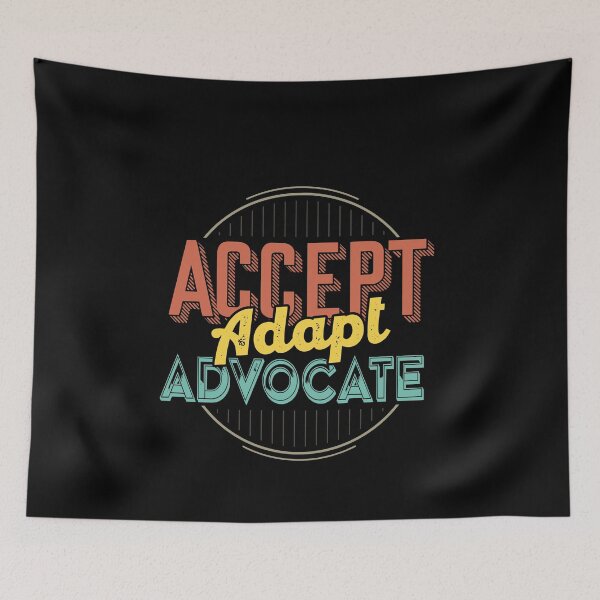Item preview, Accept Adapt Advocate red yellow advocate designed and sold by Schallerer.