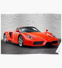 Rosso Dino Ferrari Enzo! Poster