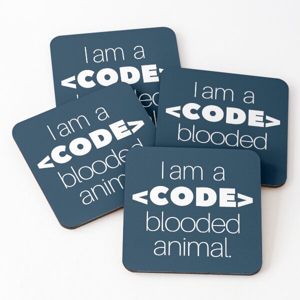 Item preview, I'm a code blooded animal coding designed and sold by Humor Nation.
