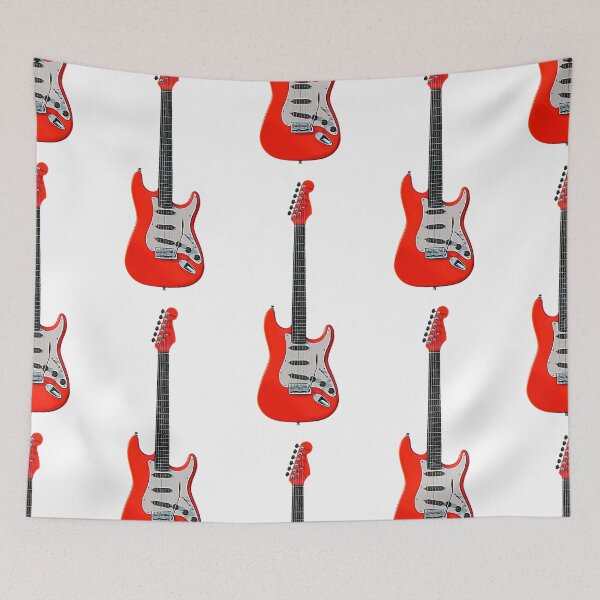 Item preview, Red Green Electric Guitar Teal designed and sold by PeterADesign.