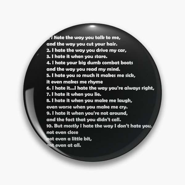 Item preview, 10 Things I Hate About You  designed and sold by The Merch.