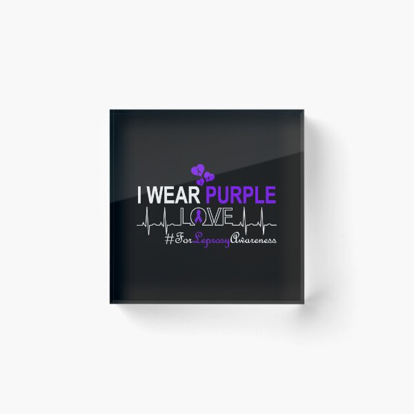 Item preview, I Wear Purple For Leprosy Awareness World Leprosy Day designed and sold by Shariss.