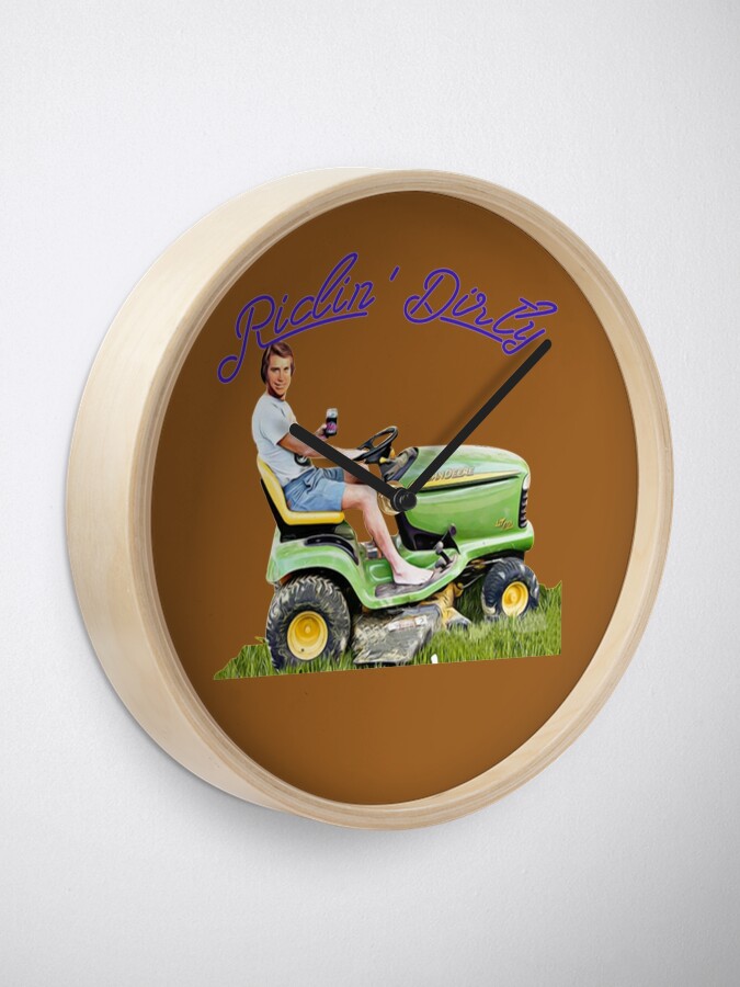 Disover Jones George Drives A Tractor Clock