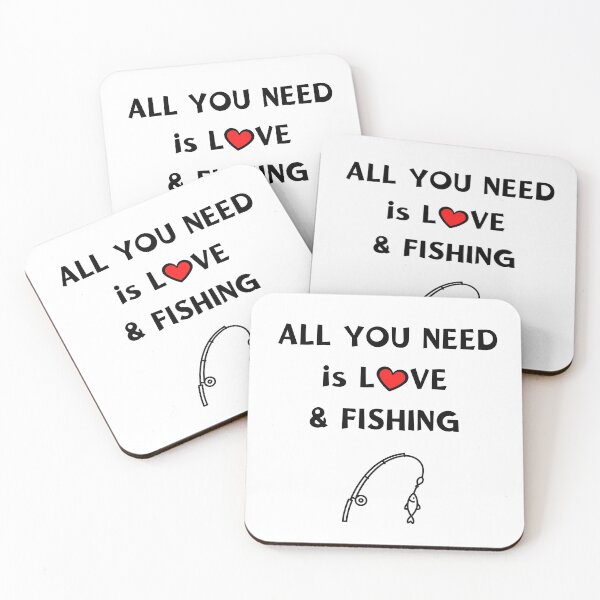 Item preview, All you need is love and fishing designed and sold by TheGreenGoat.