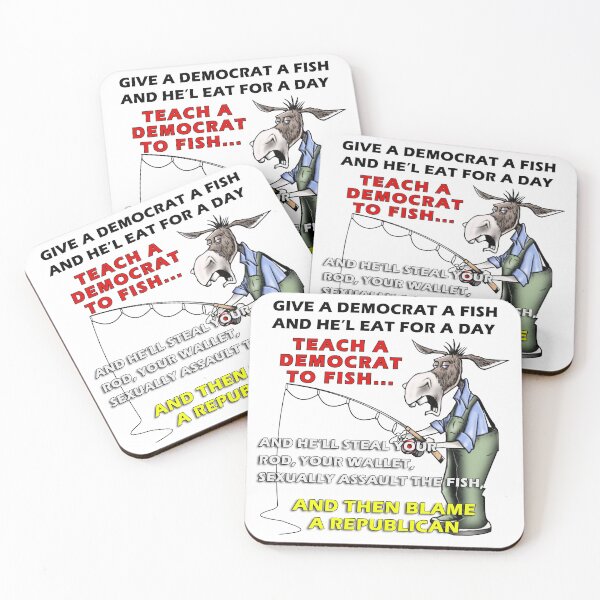 Item preview, Give A Democrat A Fish  designed and sold by NA-WEARS.