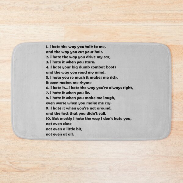Item preview, 10 Things I Hate About You  designed and sold by The Merch.
