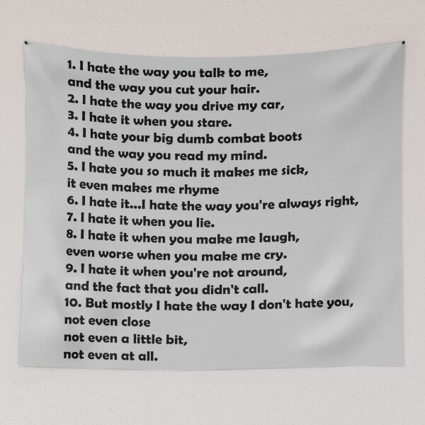 Item preview, 10 Things I Hate About You  designed and sold by The Merch.