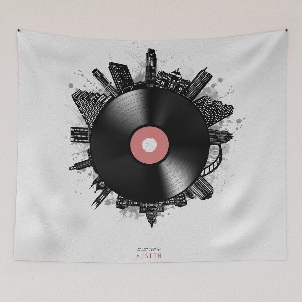 Item preview, austin skyline vinyl designed and sold by BekimART2.
