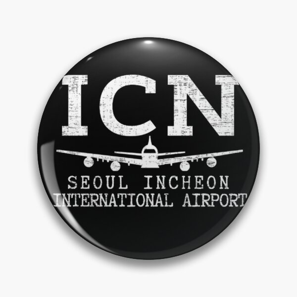 Item preview, ICN Seoul Incheon International Airport IATA Code Vintage designed and sold by Hoiho Adventure Shirts.
