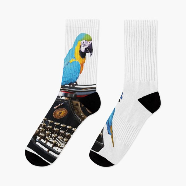 Item preview, Macaw Parrot Birds Typewriter Author Journalist designed and sold by Move-Art.