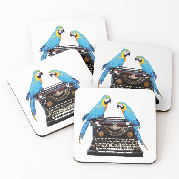 Item preview, Macaw Parrot Birds Typewriter Author Journalist designed and sold by Move-Art.