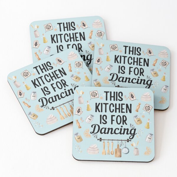 Item preview, This Kitchen Is For Dancing On Blue designed and sold by NatureGlow.