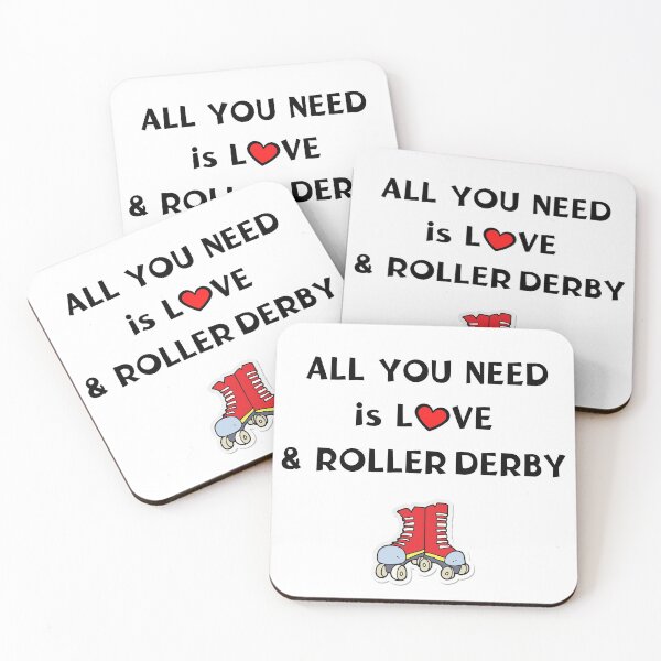 Item preview, All you need is love and roller derby designed and sold by TheGreenGoat.