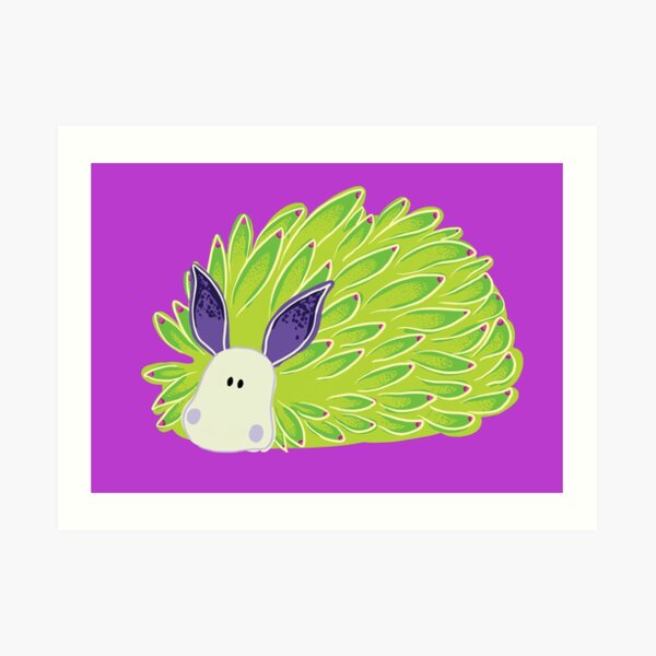Leafy Boi - Leaf sheep leaf slug Art Print