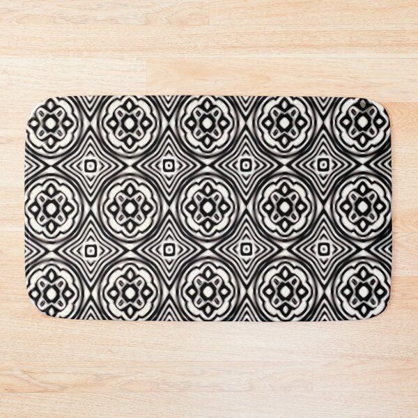 Item preview, Moroccan Black and White Pattern designed and sold by kayodeDesign.