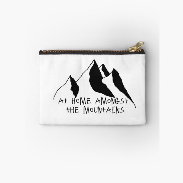 Item preview, Mountains quote: At Home Amongst the Mountains designed and sold by FoxCalledThread.