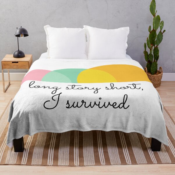 Item preview, Long Story Short I Survived Funny Cute Pretty Gift designed and sold by cattiktoks1718.