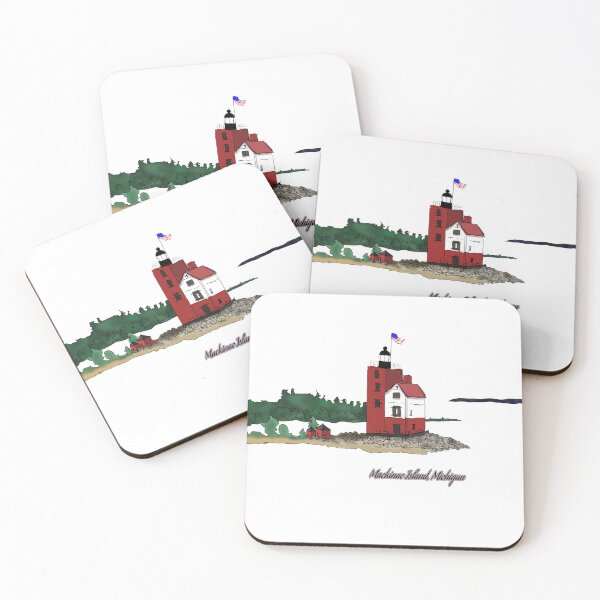 Item preview, Mackinac Island, Michigan lighthouse,. designed and sold by Faramira11.