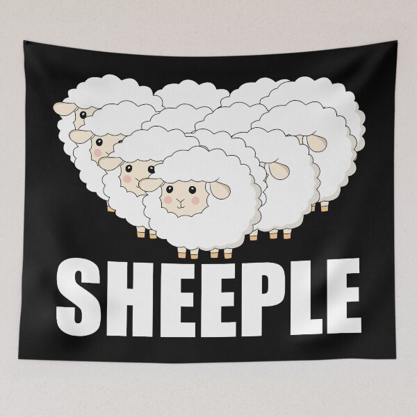 Item preview, Sheep Herd Sheeple designed and sold by TravelScientist.