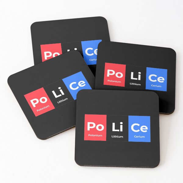 Item preview, Police Funny Chemistry Periodic Table Joke Science Humor designed and sold by WarmlyGreetings.