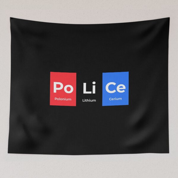 Item preview, Police Funny Chemistry Periodic Table Joke Science Humor designed and sold by WarmlyGreetings.