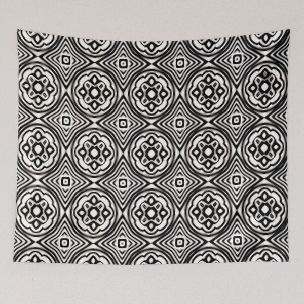 Item preview, Moroccan Black and White Pattern designed and sold by kayodeDesign.