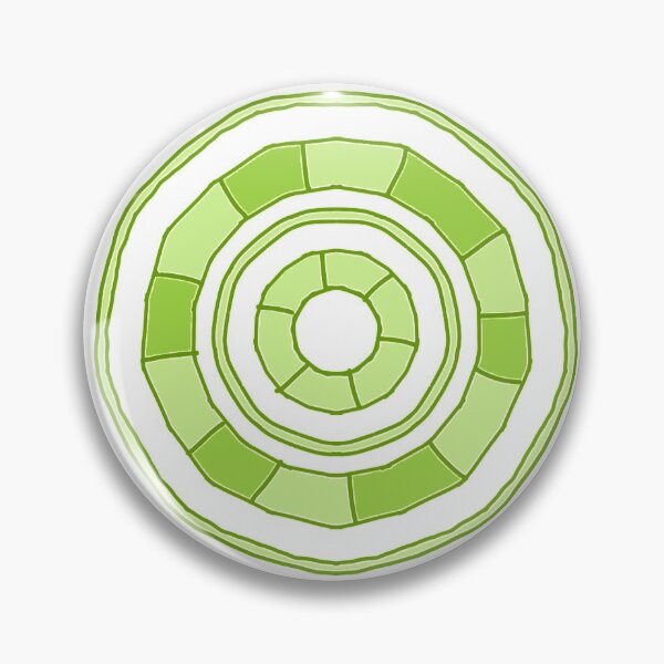 Item preview, Symmetrical circles lined in green designed and sold by NickiBraun.