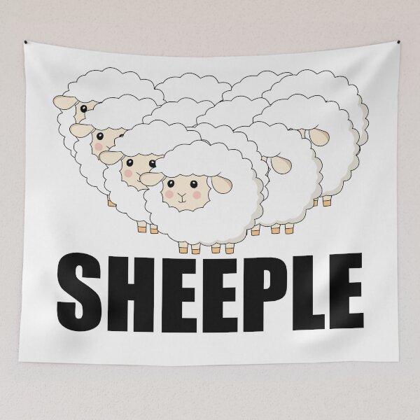 Item preview, Sheep Herd Sheeple designed and sold by TravelScientist.