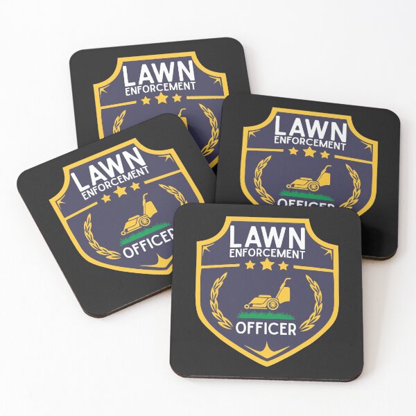 Item preview, Lawn Enforcement Officer Badge Funny Gardening Landscaping Mowing Lover Gift designed and sold by alenaz.