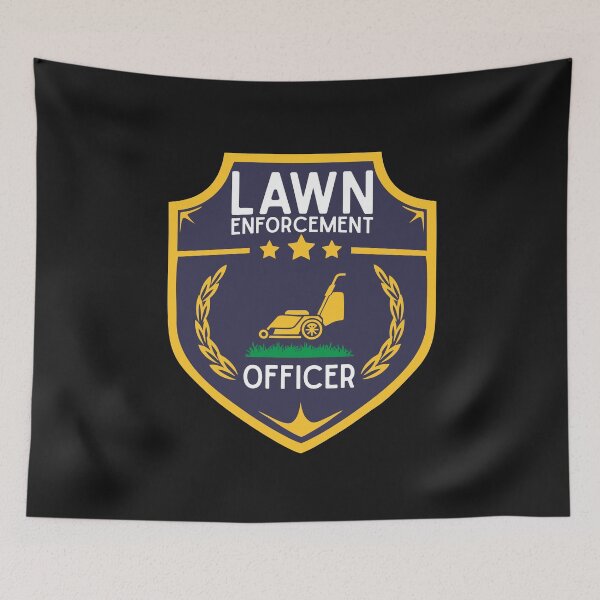 Item preview, Lawn Enforcement Officer Badge Funny Gardening Landscaping Mowing Lover Gift designed and sold by alenaz.