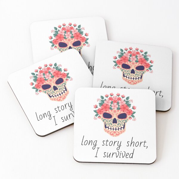 Item preview, Long Story Short I Survived Funny Cute Pretty Gift designed and sold by cattiktoks1718.