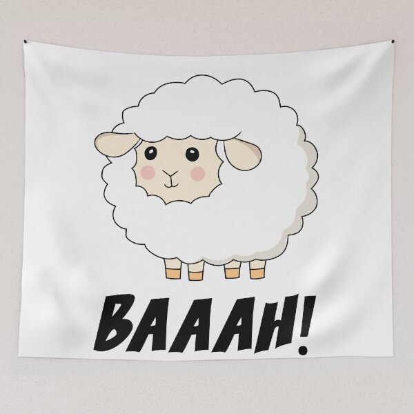 Item preview, Cute Sheep Baaah designed and sold by TravelScientist.