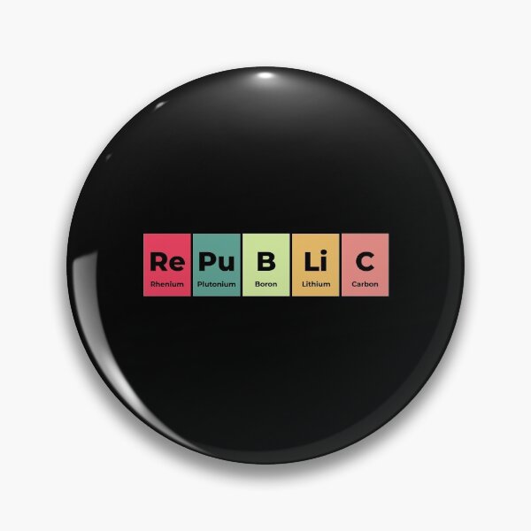Item preview, Republic Funny Chemistry Periodic Table Science Joke designed and sold by WarmlyGreetings.