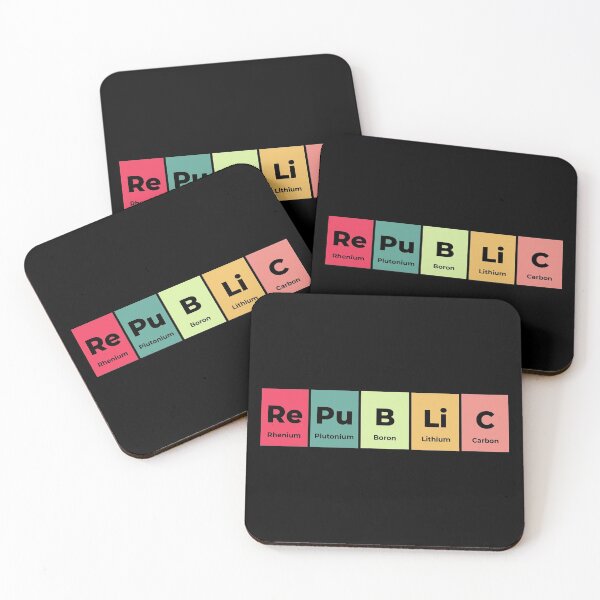 Item preview, Republic Funny Chemistry Periodic Table Science Joke designed and sold by WarmlyGreetings.