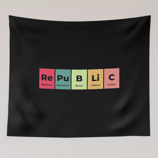 Item preview, Republic Funny Chemistry Periodic Table Science Joke designed and sold by WarmlyGreetings.