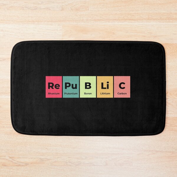 Item preview, Republic Funny Chemistry Periodic Table Science Joke designed and sold by WarmlyGreetings.
