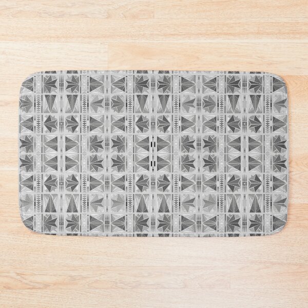 Item preview, gray zuni tribal pattern designed and sold by vincentbiollaz.