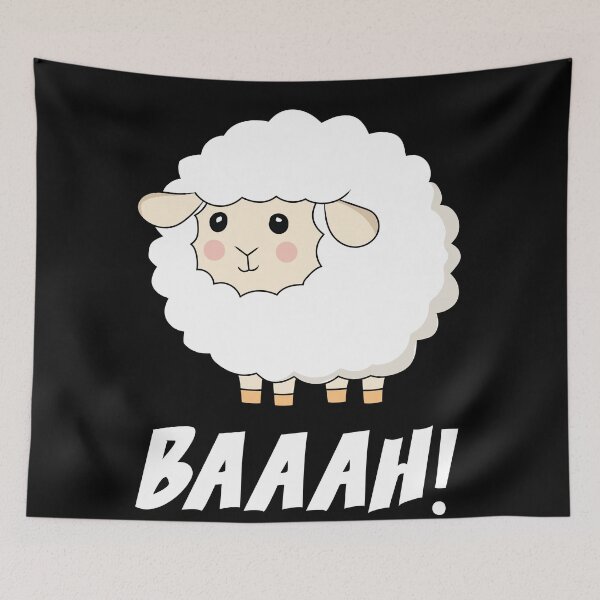 Item preview, Cute Sheep Baaah designed and sold by TravelScientist.
