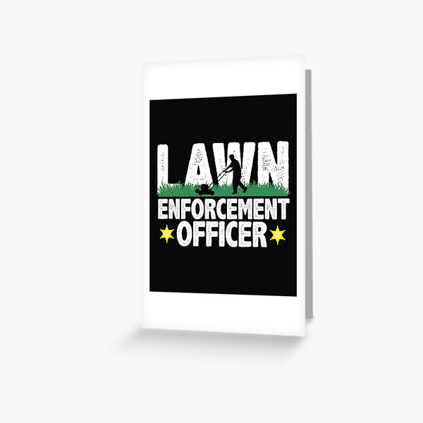 Item preview, Lawn Enforcement Officer Funny Gardening Mowing Lover Gift Lawn Mover Design designed and sold by alenaz.