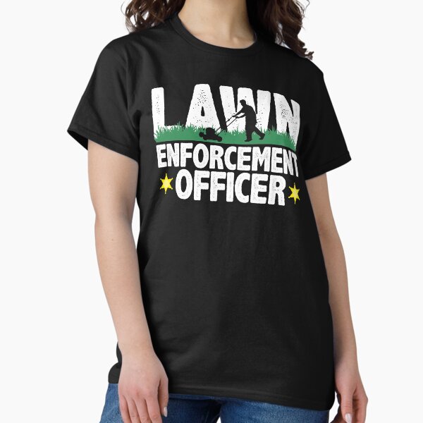 Item preview, Lawn Enforcement Officer Funny Gardening Mowing Lover Gift Lawn Mover Design designed and sold by alenaz.