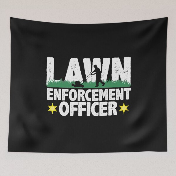 Item preview, Lawn Enforcement Officer Funny Gardening Mowing Lover Gift Lawn Mover Design designed and sold by alenaz.