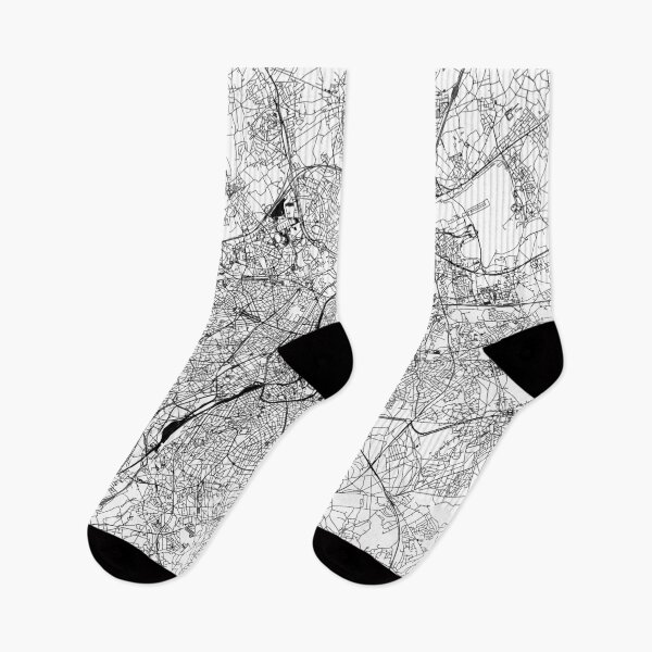 Item preview, Brussels White Map designed and sold by multiplicitymap.