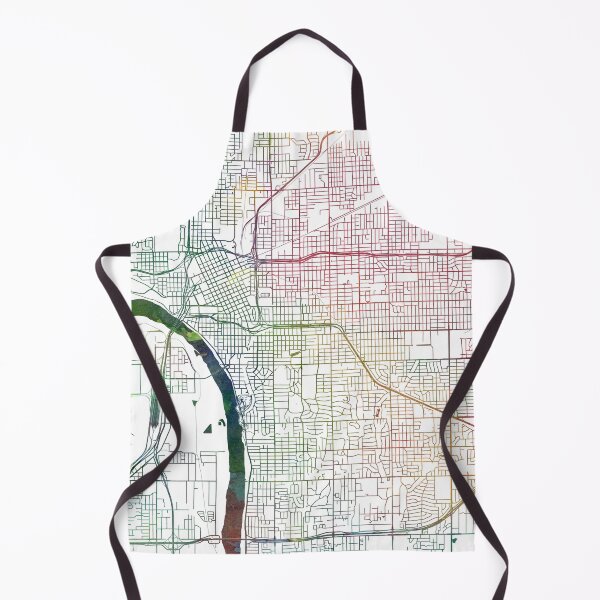 Item preview, Tulsa Watercolor Map by Zouzounio Art designed and sold by zouzounioart.