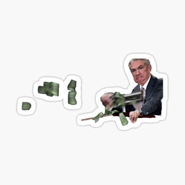 Item preview, Money printer go brrr Jerome Powell designed and sold by glitchydesign.
