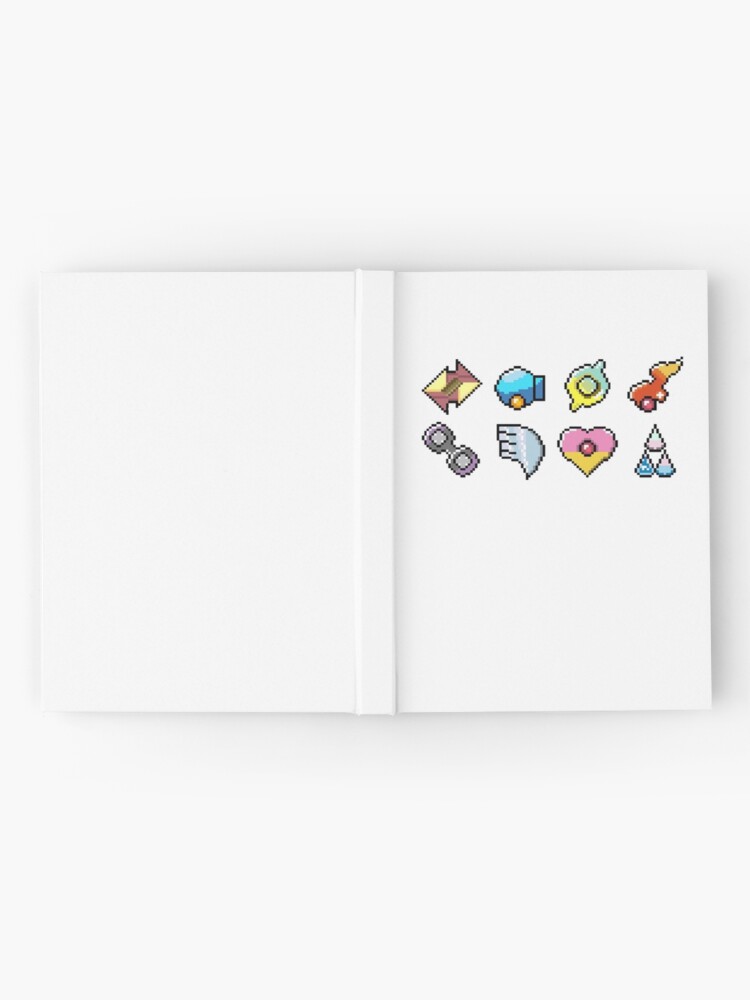 Pokemon Hoenn Badges: Pixel Art Badges Hardcover Journal for Sale by  bearbot